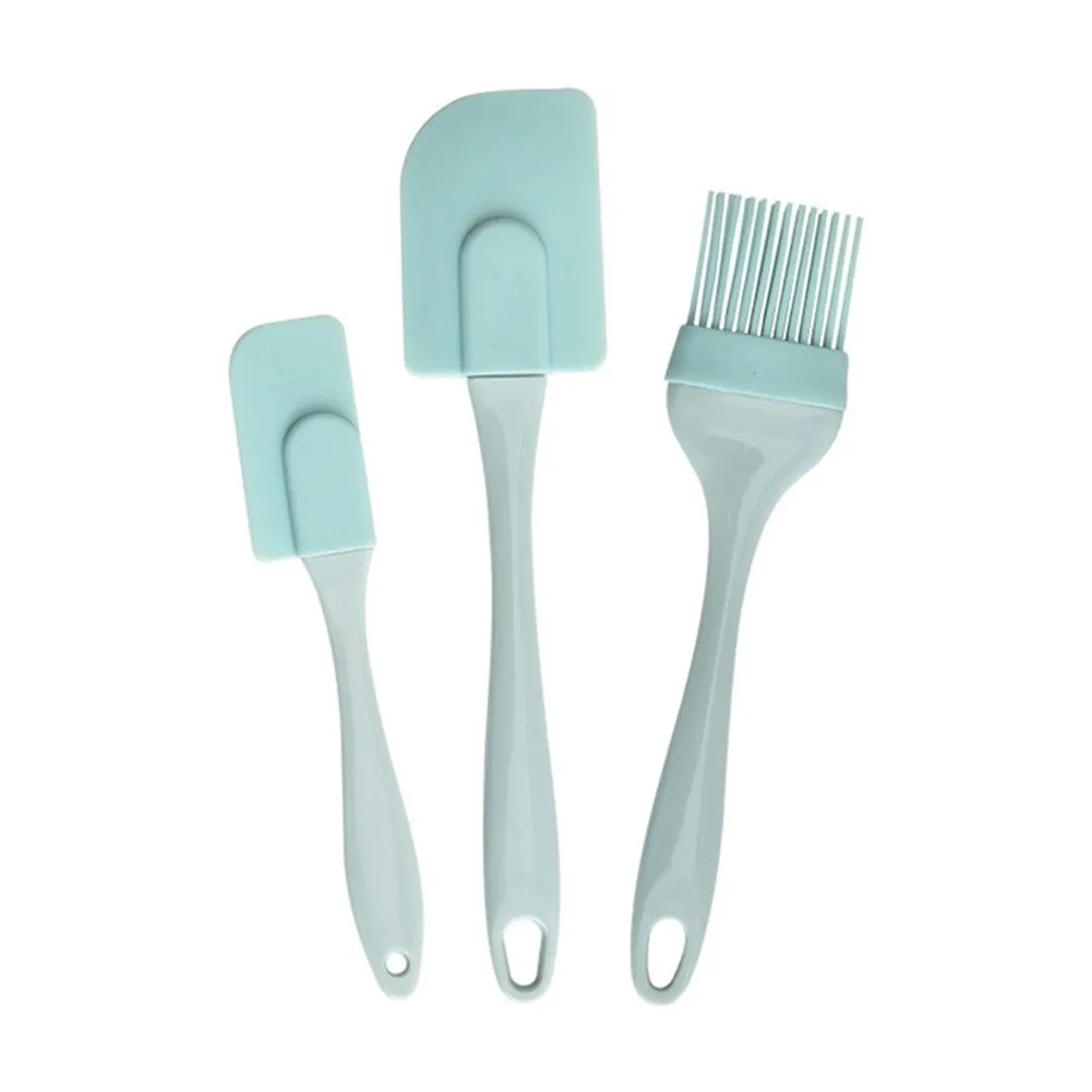 Kitchen Equipment For Baking - 3 ชิ้นครีม Scraper DIY ขนมปังเค้กเนยไม้พายผสมแปรงน้ํามันครัวเบเกอรี่เครื่องมือไม้พายซิลิโคน Non