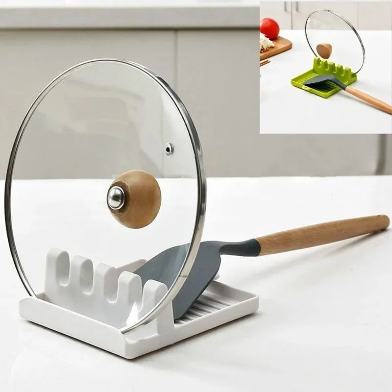 Kitchen Baking Pan Organizer - ฝาปิดกระทะรองรับช้อนหม้อวางไม้พายสําหรับห้องครัวความสะดวกสบายเครื่องครัวเครื่องมืออุปกรณ์เสริมหม้อหุงข้าวOrganizer