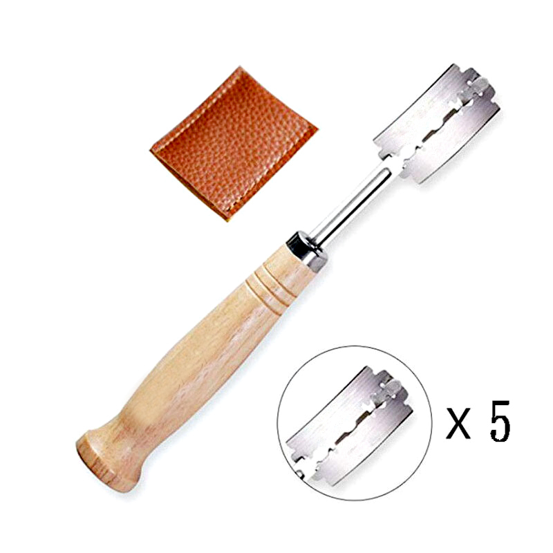 Dough Scraper Curved - พลาสติก/ไม้ขนมปัง Lame เครื่องมือเบเกอรี่ Scraper มีดขนมปัง/เครื่องตัด/เครื่องตัดแป้งขนมปังคะแนน Lame