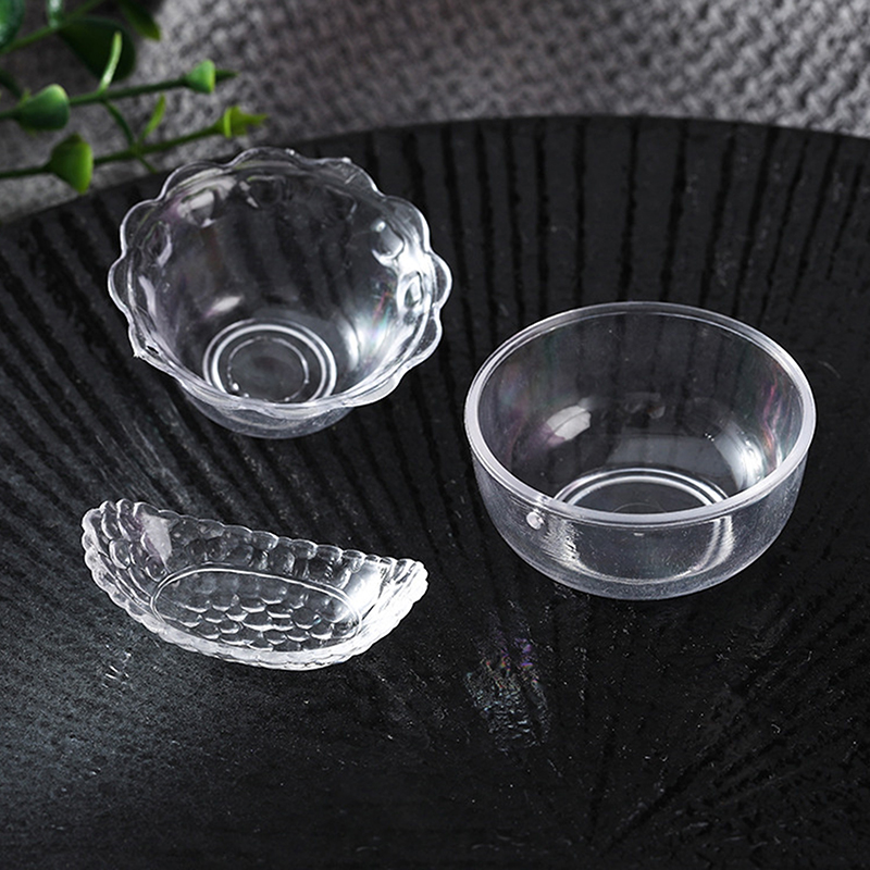 Kitchen Baking Organization - 3 ชิ้นตุ๊กตามินิชามอาหารขนาดเล็กเล่นฉากตกแต่งตุ๊กตาเฟอร์นิเจอร์ห้องครัวอุปกรณ์เสริม