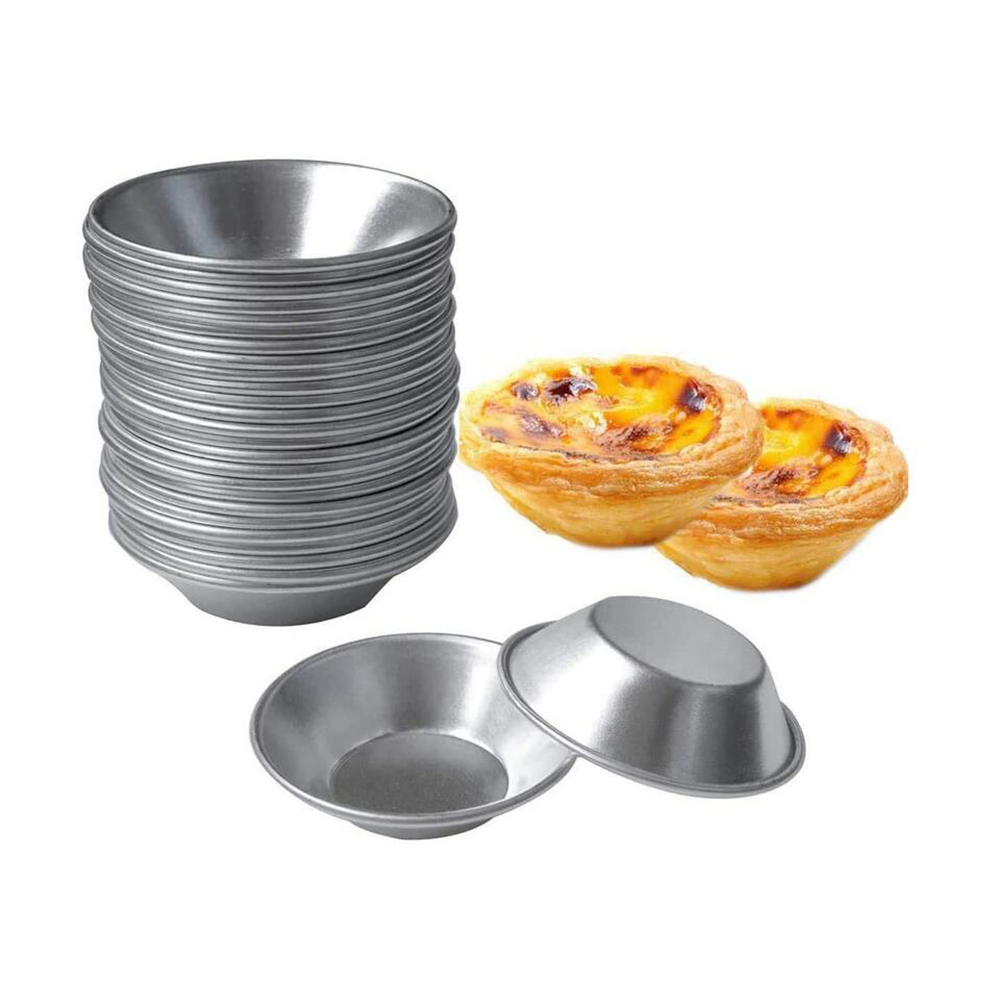 Muffin Tin Nonstick - 25 ชิ้นแม่พิมพ์ทาร์ตไข่, ทาร์ตของหวานแม่พิมพ์กระทะเล็กๆพายดีบุก Puto ถ้วย Bakeware