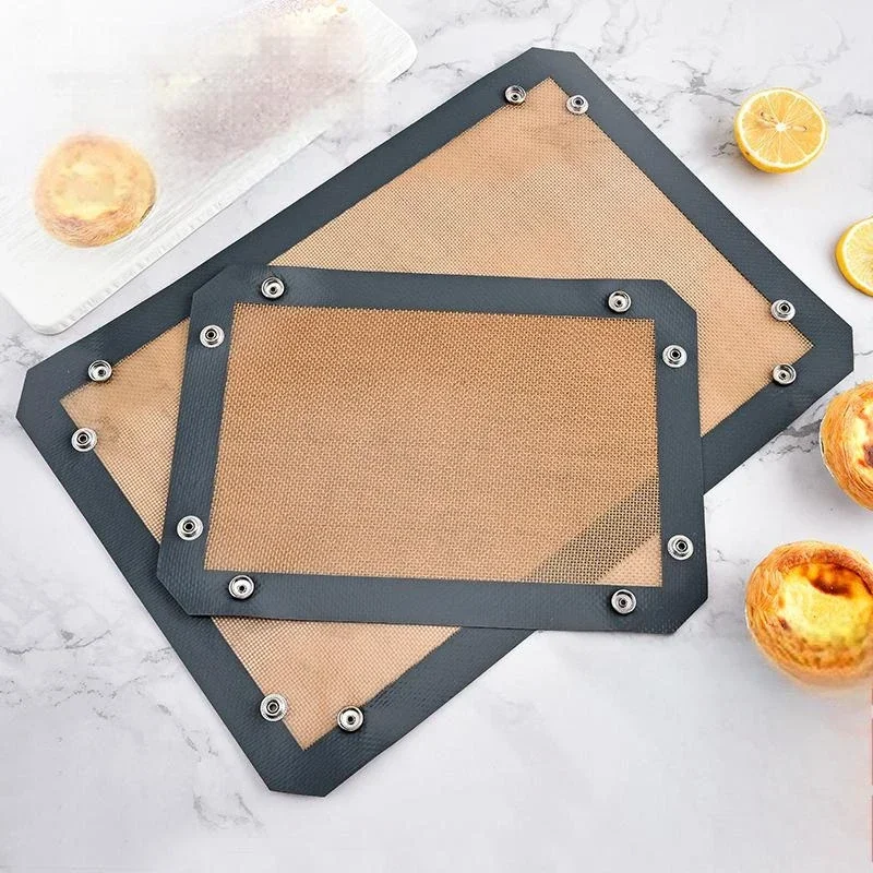 Kitchen Baking Mat - แผ่นรองบาร์บีคิวซิลิโคนแบบพับได้, แผ่นรองเตาอบแบบไม่ติด, แผ่นรองอบขนมปังและเนื้อสัตว์, แผ่นรองอบอาหารเกรดอาหารทนอุณหภูมิสูง