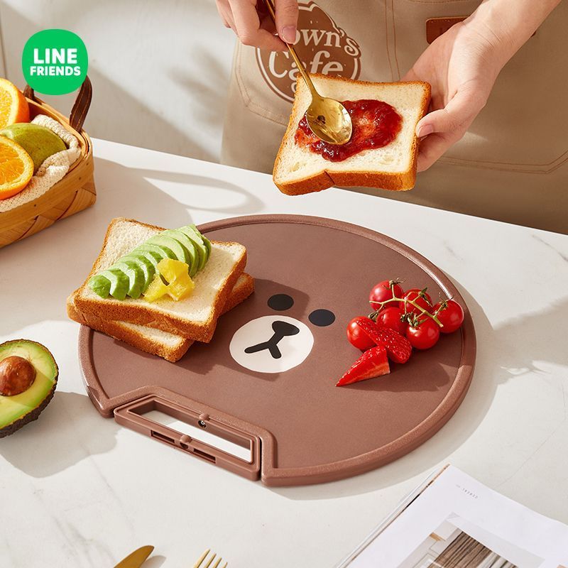 เขียงลายการ์ตูนอนิเมะสีน้ำตาล  - Kitchen Baking Organization บทวิจารณ์และราคา