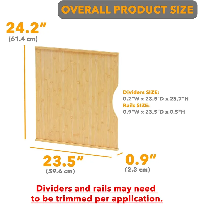 ชุดแผ่นกั้นถาด 6 ชิ้น สำหรับตู - Kitchen Cabinet Baking Sheet Organizer บทวิจารณ์และราคา