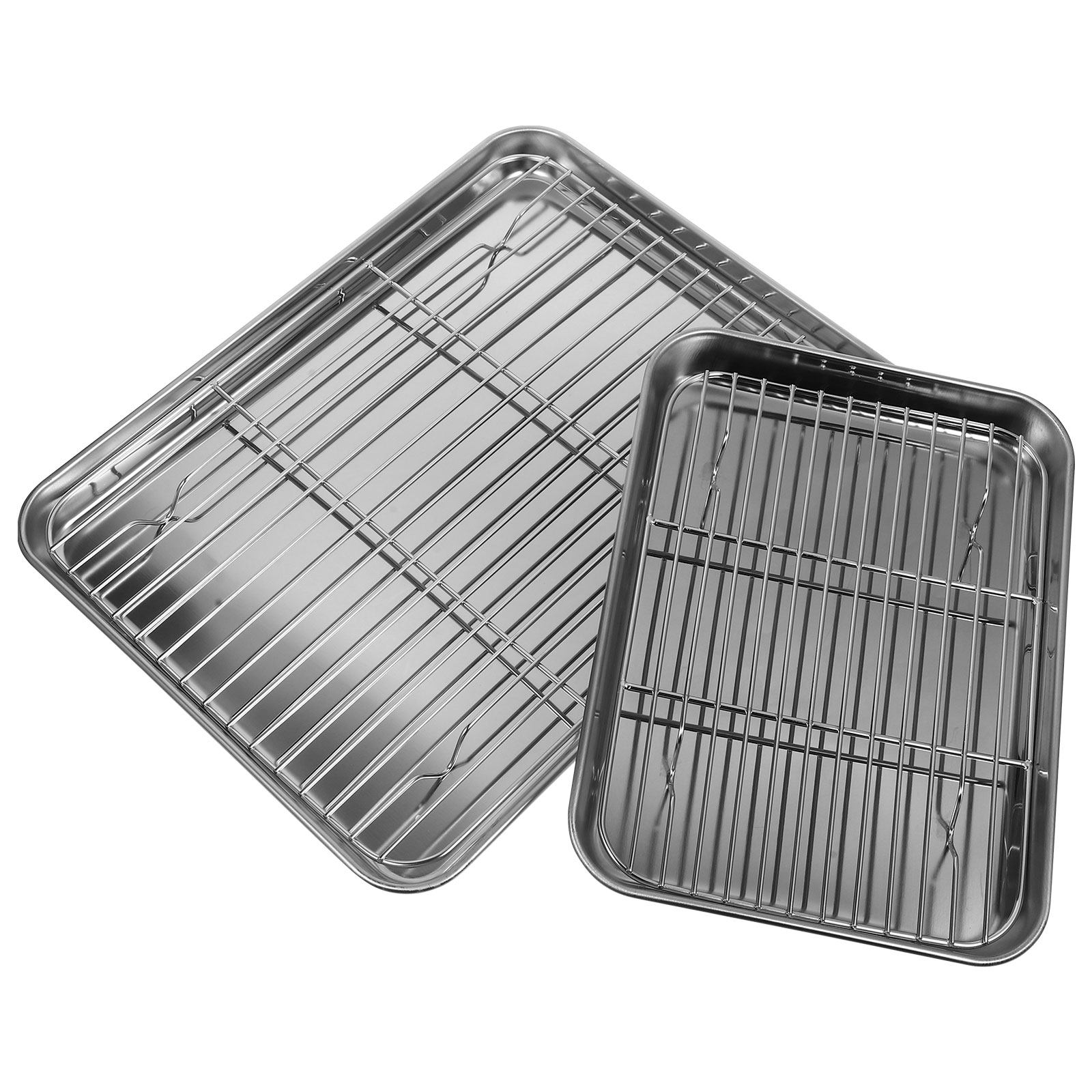 ชุดถาดอบสแตนเลส 2 ชิ้น ถาดระบา - Kitchen Baking Pan Storage บทวิจารณ์และราคา