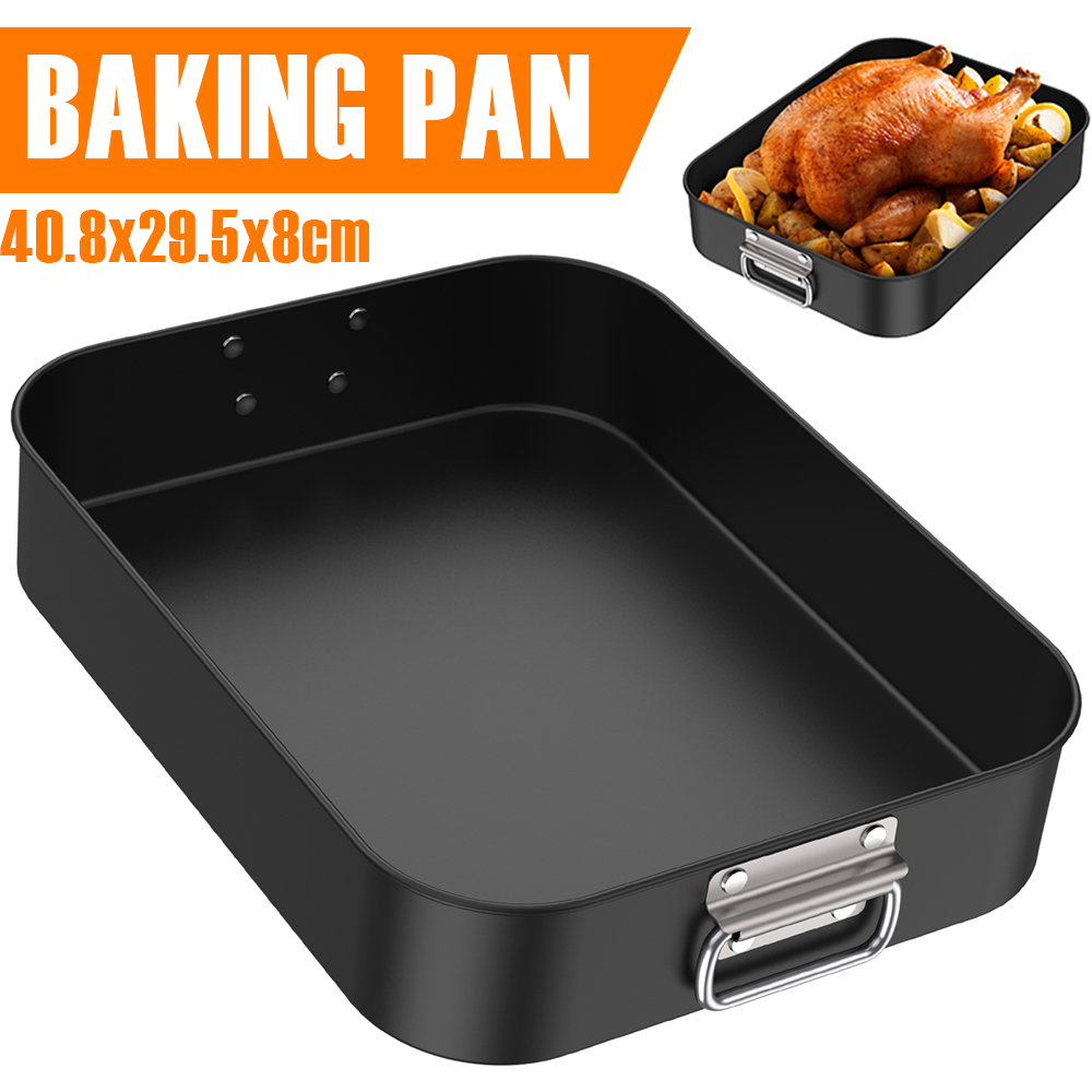 กระทะอบลึกสี่เหลี่ยมผืนผ้าเหล็ - Kitchen Baking Pan Storage บทวิจารณ์และราคา