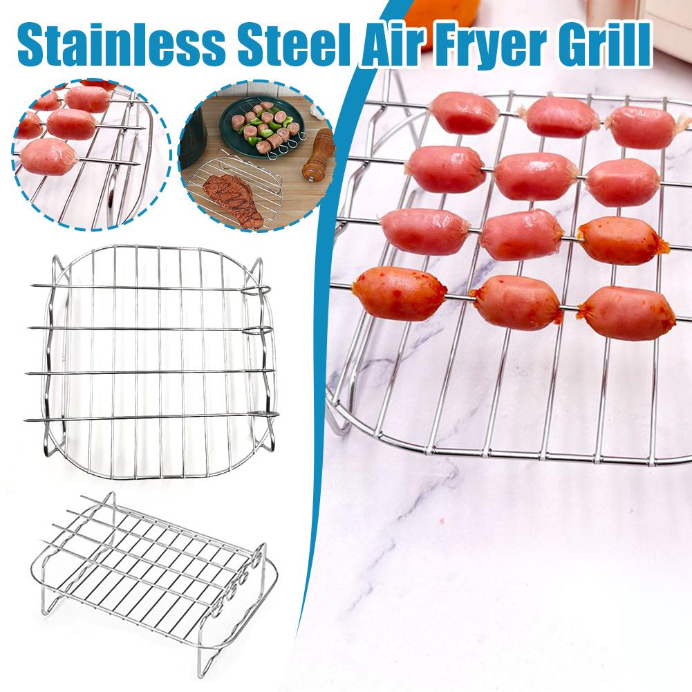 ตะกร้าทอดไร้น้ำมันสแตนเลส ถาดใ - Kitchen Baking Pan Organizer บทวิจารณ์และราคา