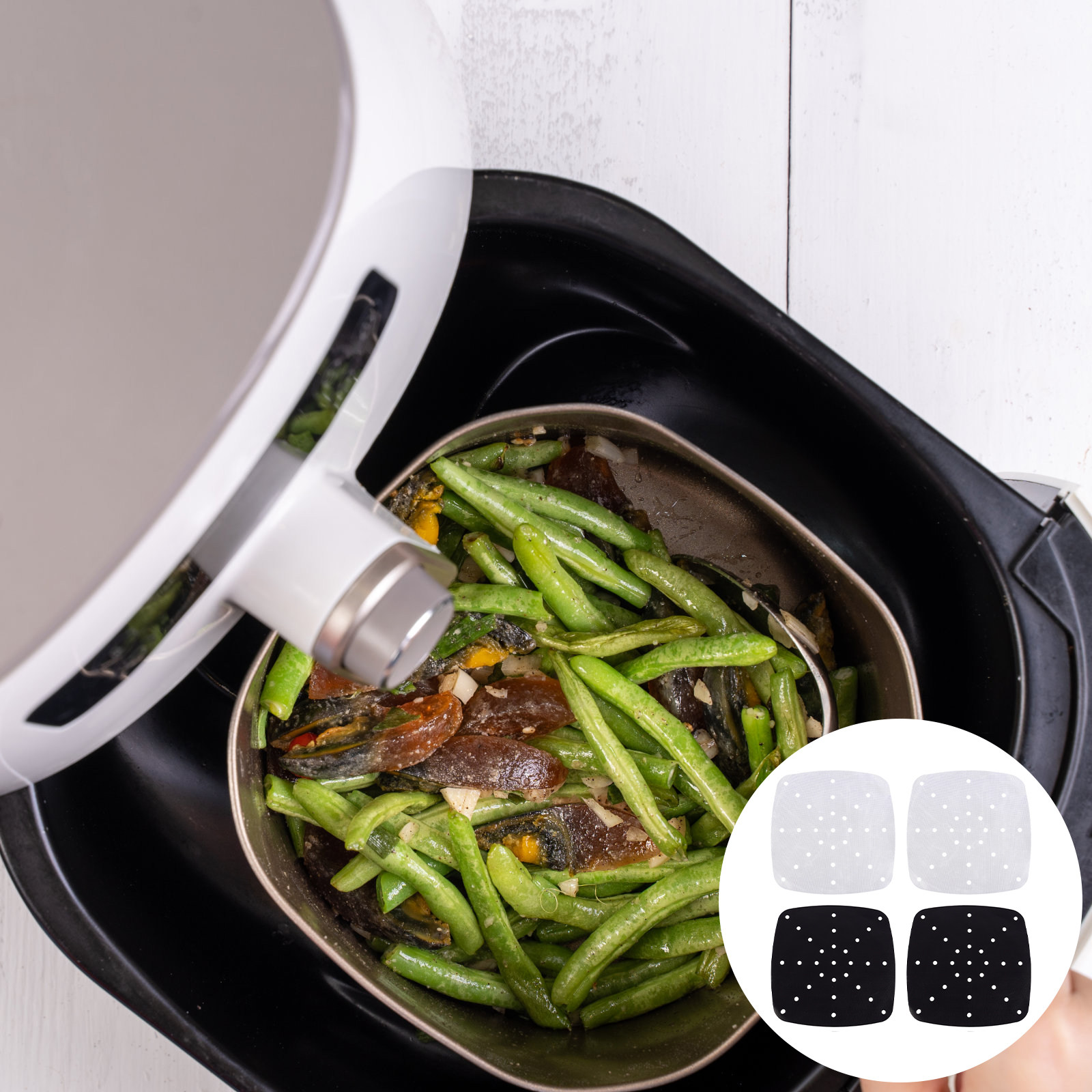 แผ่นรองหม้อทอดไร้น้ำมัน 4 ชิ้น - Kitchen Baking Mat บทวิจารณ์และราคา
