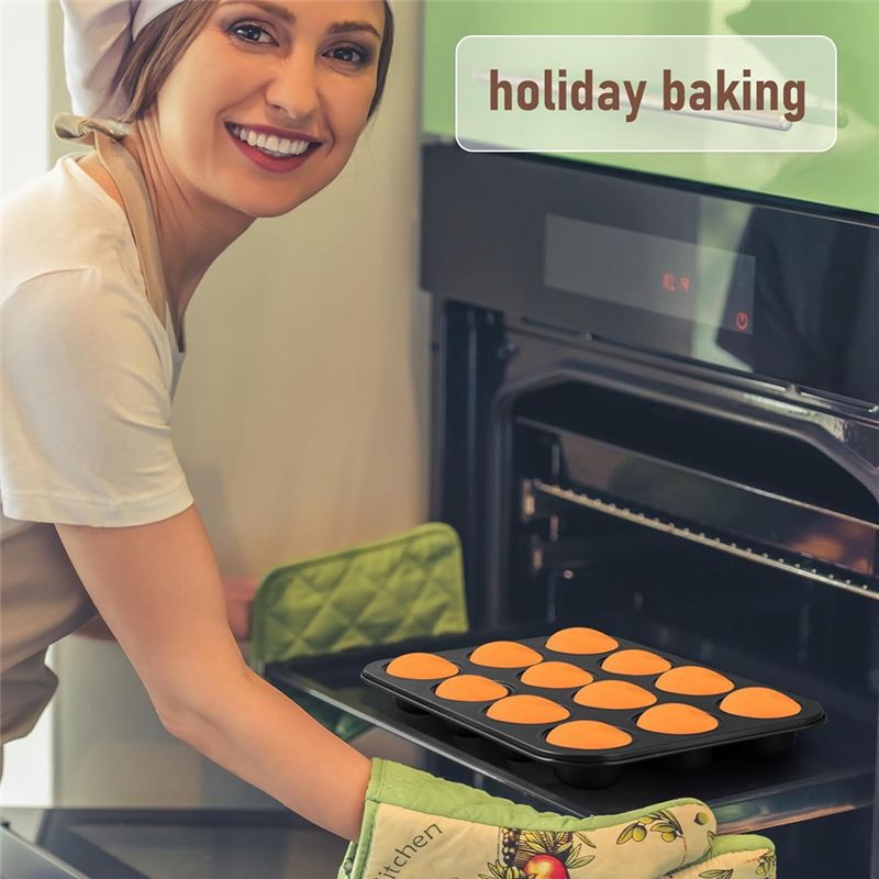 ชุดถาดอบมัฟฟิน 3 ชิ้น เคลือบสา - Muffin Tin Nonstick บทวิจารณ์และราคา