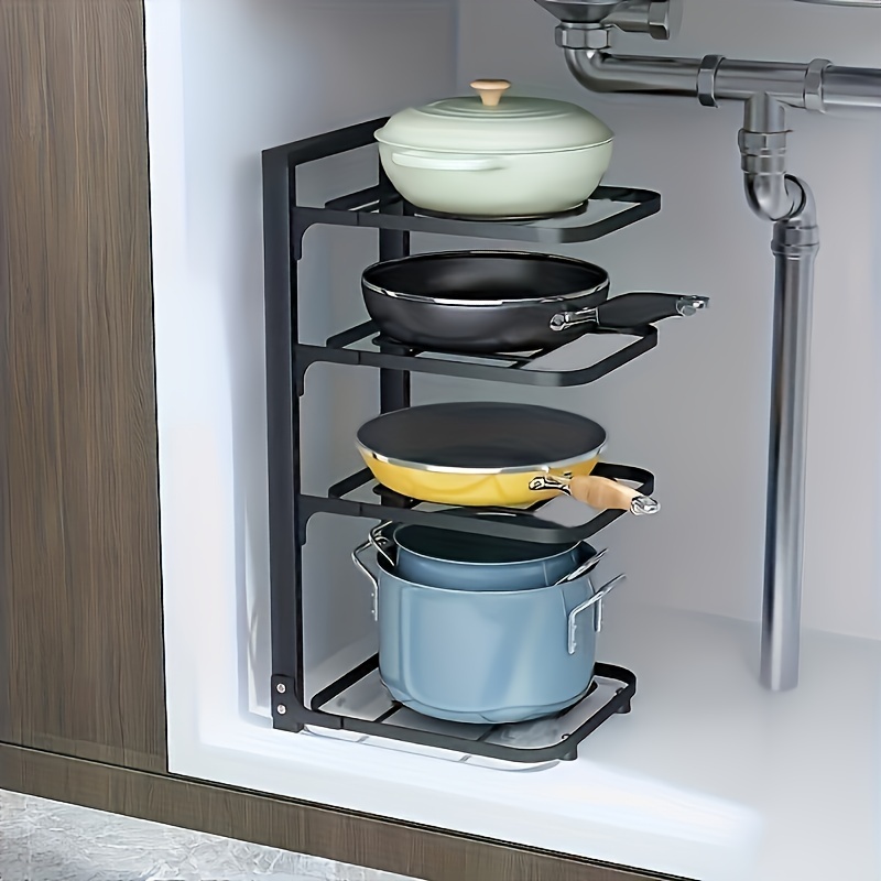 ที่วางหม้อแบบปรับได้, ชั้นวางห - Kitchen Baking Pan Organizer บทวิจารณ์และราคา