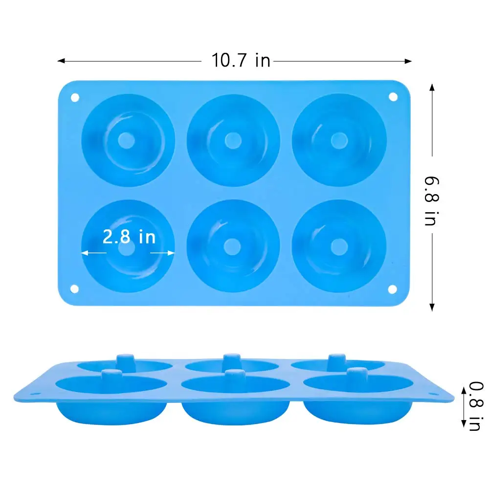 6 หลุมซิลิโคนโดนัทแม่พิมพ์ Bak - Kitchen Baking Utensils บทวิจารณ์และราคา