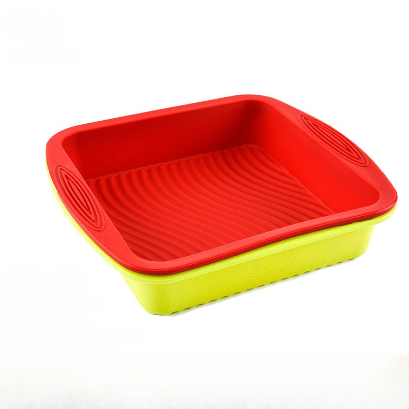 ถาดเค้กซิลิโคนทรงสี่เหลี่ยมแบบ - Kitchen Baking Utensils บทวิจารณ์และราคา