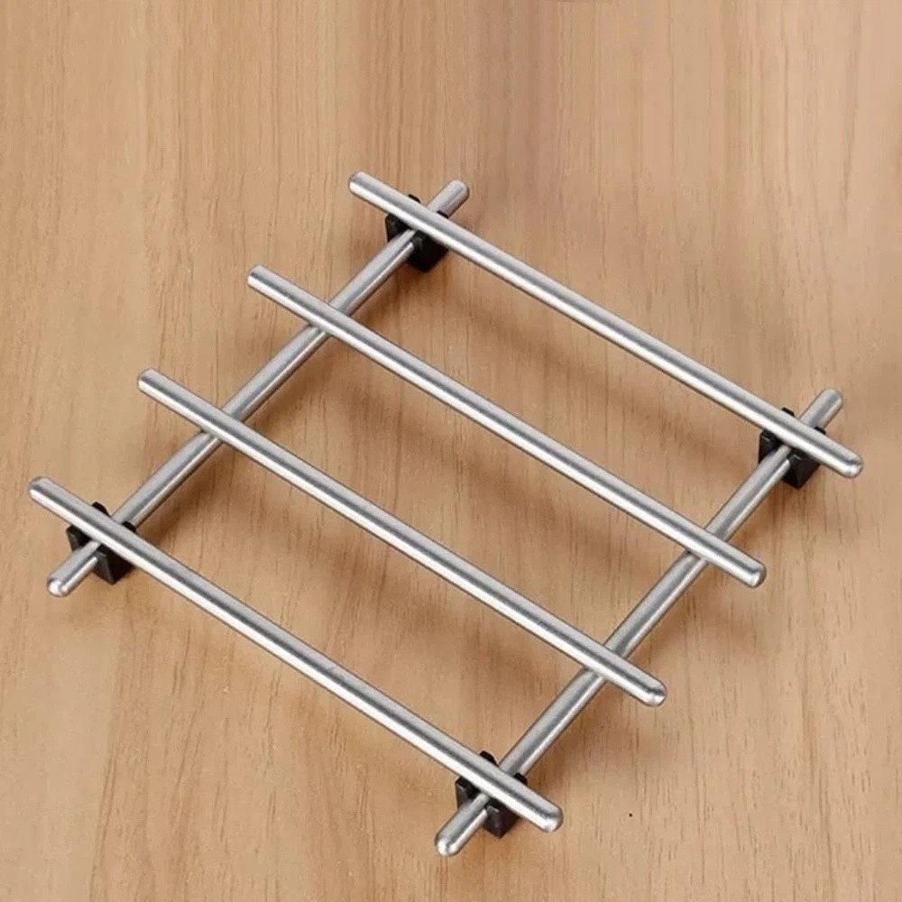 แผ่นรองกันลื่นสแตนเลส ทนความร้ - Kitchen Baking Pan Organizer บทวิจารณ์และราคา