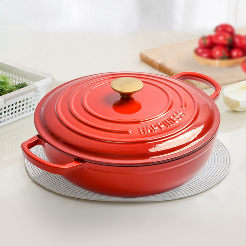 30 ซม.เคลือบเหล็กหล่อรอบภาษาดั - Bread Baking Kitchen Utensils บทวิจารณ์และราคา