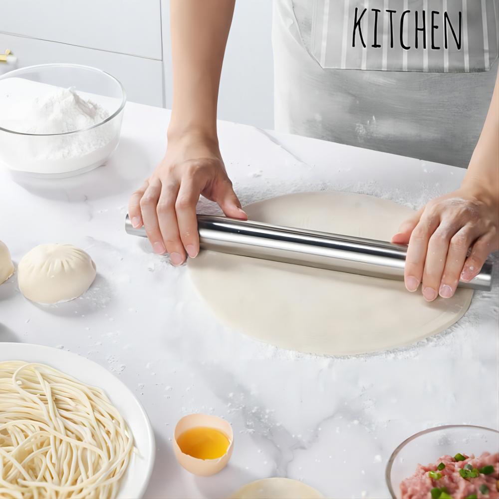 สแตนเลสสตีล Rolling Pin เบเกอร - Bread Baking Kitchen Utensils บทวิจารณ์และราคา
