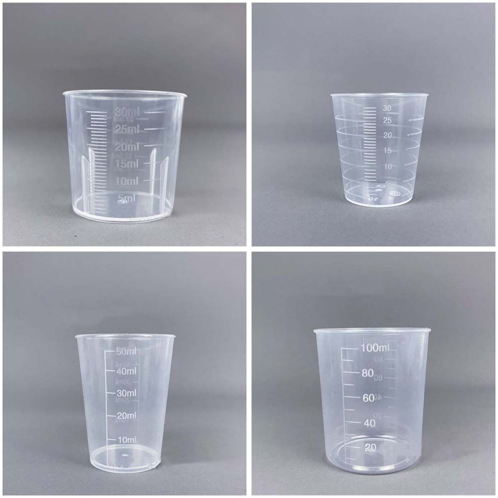 ถ้วยตวงพลาสติกใสแบบมีขีดบอกปริ - Mini Kitchen Baking บทวิจารณ์และราคา
