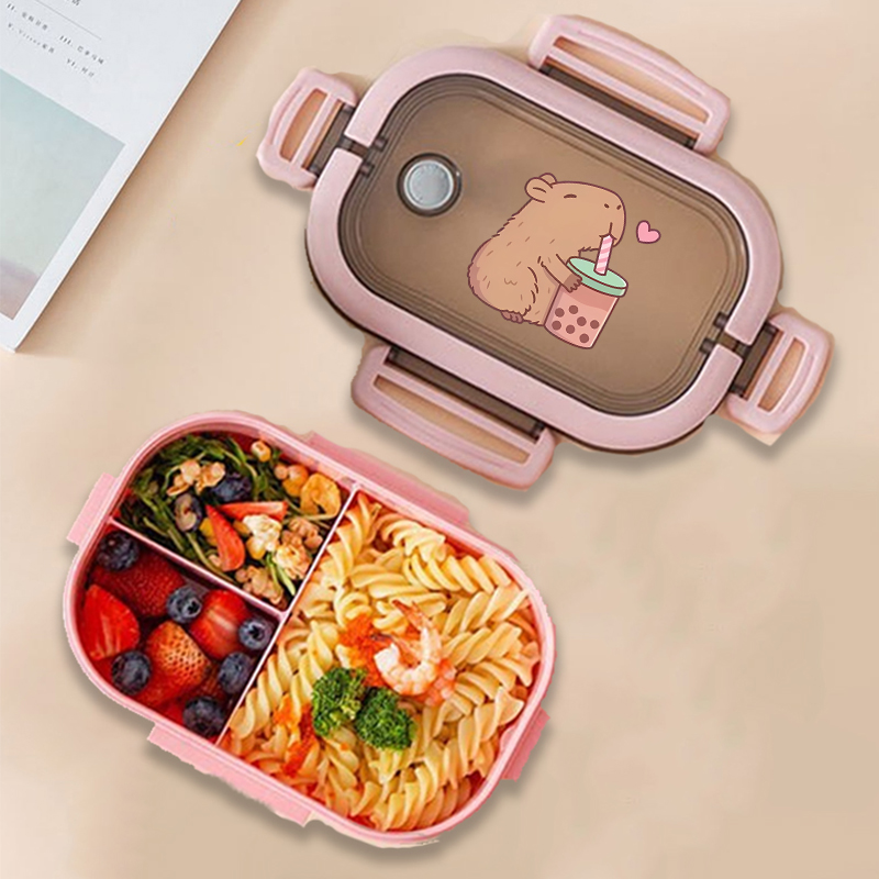 กล่องข้าวกลางวันลายคาปิบาร่า ล - Kitchen Baking Organization บทวิจารณ์และราคา
