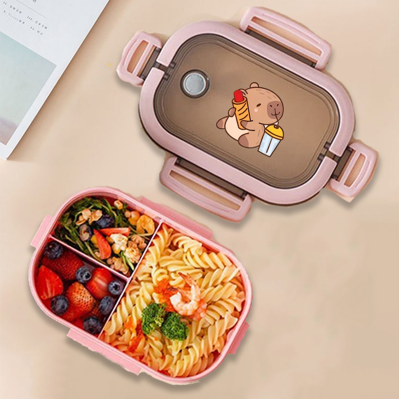 กล่องข้าวกลางวันลายคาปิบาร่า ล - Kitchen Baking Organization บทวิจารณ์และราคา