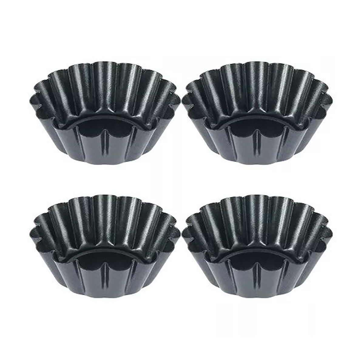 พิมพ์ทาร์ตทรงกลมขนาดเล็ก 4 ชิ้ - Muffin Tin Nonstick บทวิจารณ์และราคา