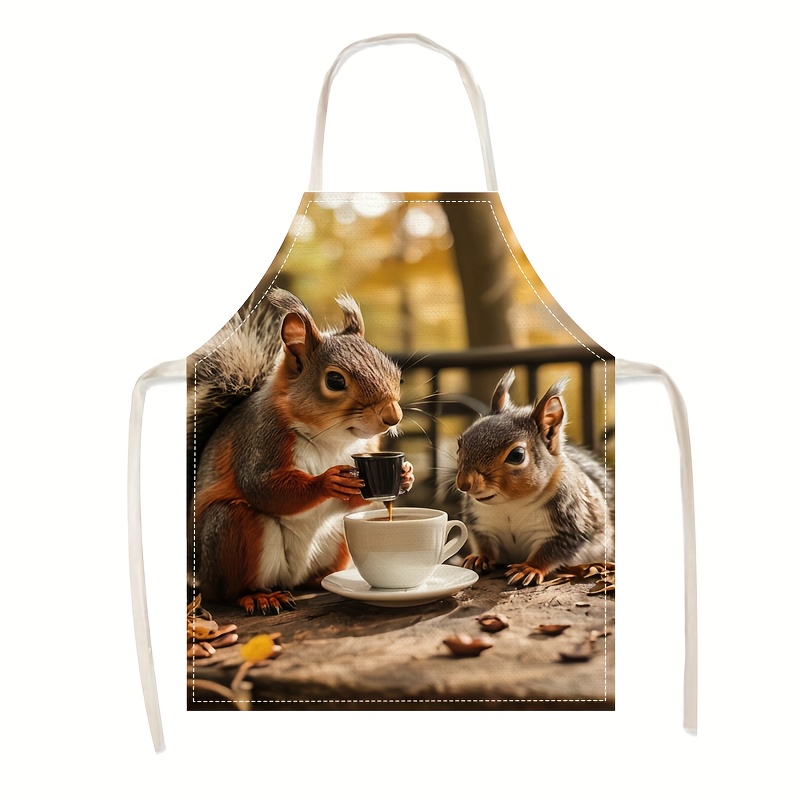 ผ้ากันเปื้อนลินินลายกระรอกและก - Kitchen Baking Ideas บทวิจารณ์และราคา