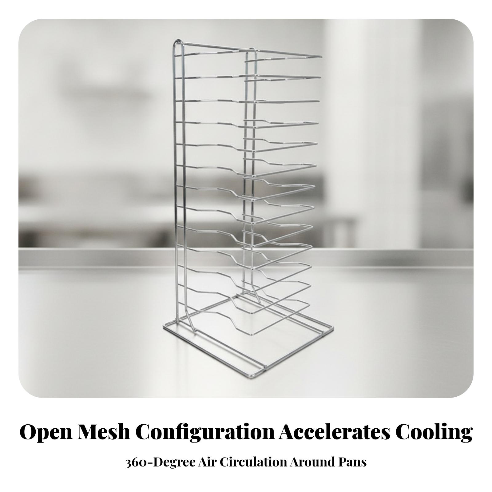 ชั้นวางพิซซ่าแนวตั้งสำหรับวางบ - Kitchen Baking Pan Organizer บทวิจารณ์และราคา
