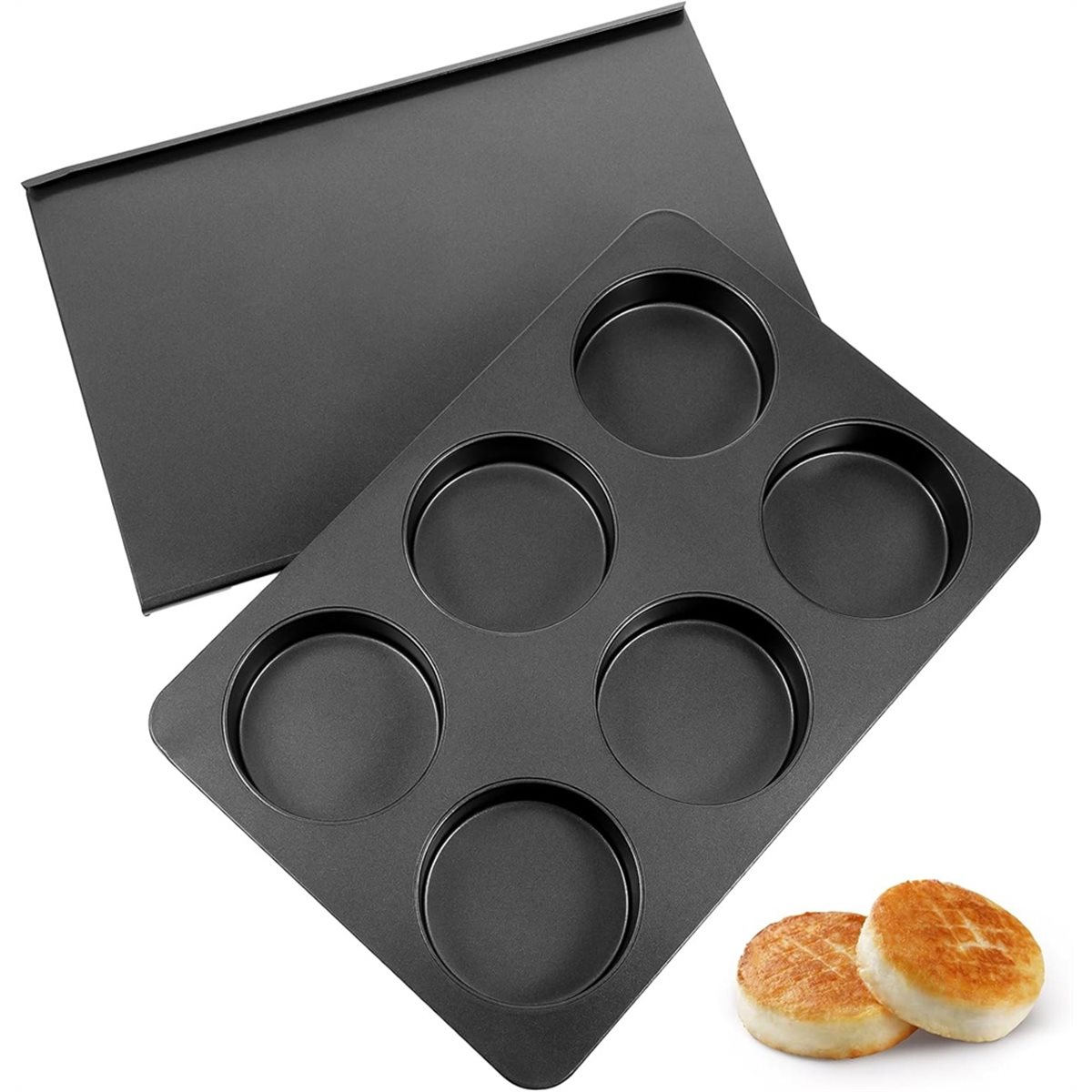 A67T แม่พิมพ์อบขนมแบบใหม่ 6 ช่ - Muffin Tin Nonstick บทวิจารณ์และราคา