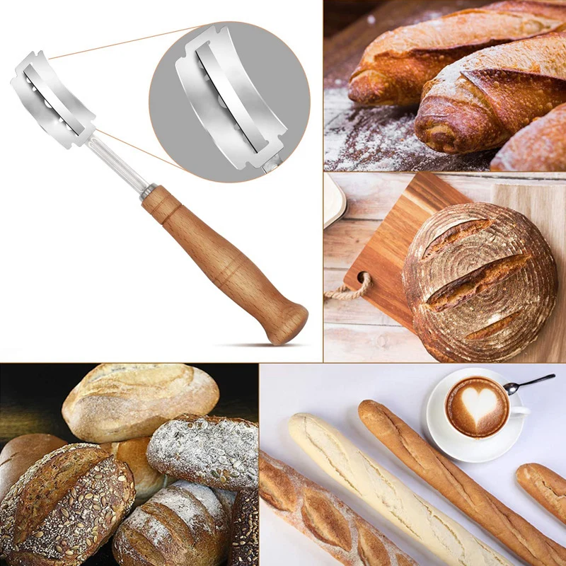 แป้งขนมปังเครื่องตัดขนม 5 ใบมี - Dough Scraper Curved บทวิจารณ์และราคา
