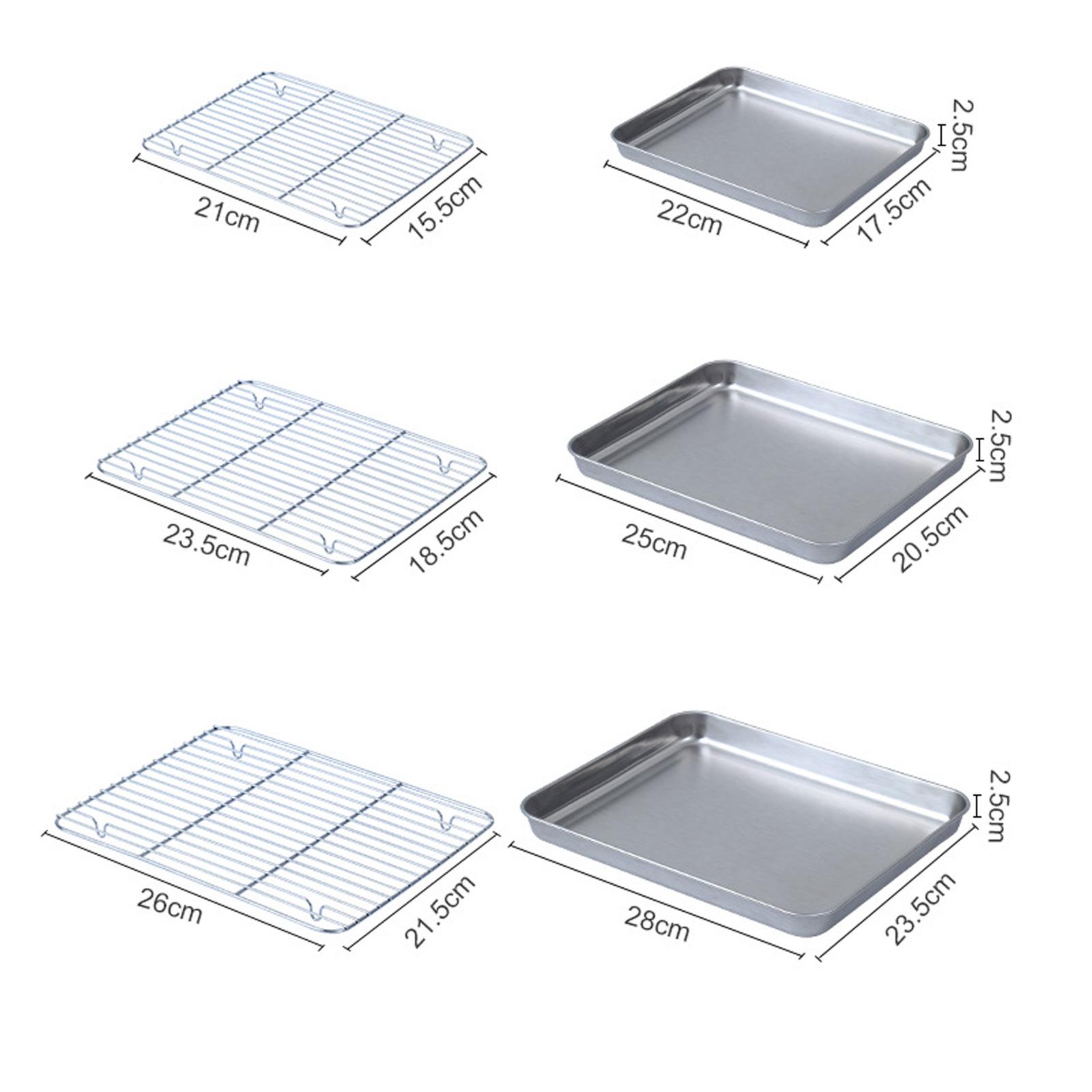 ถาดอบขนมพร้อมตะแกรงลวด สำหรับค - Kitchen Baking Pan Storage บทวิจารณ์และราคา