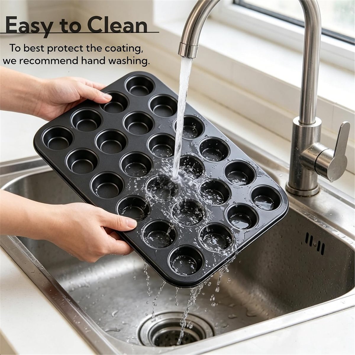 ถาดอบมัฟฟินขนาดเล็กพร้อมถ้วยรอ - Muffin Tin Nonstick บทวิจารณ์และราคา