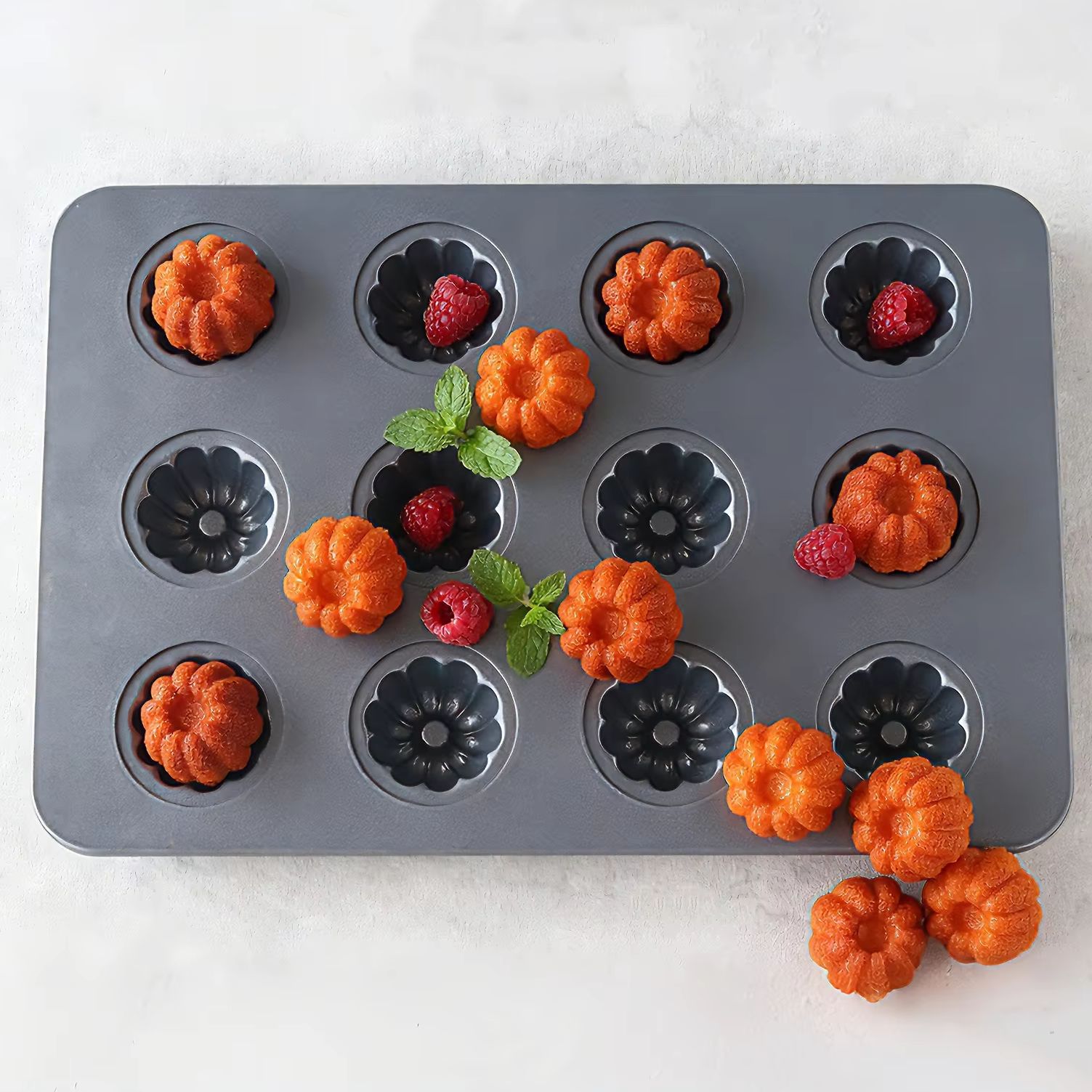 พิมพ์อบขนมมินิคูโกลฟ 12 หลุม ท - Bread Baking Kitchen Utensils บทวิจารณ์และราคา