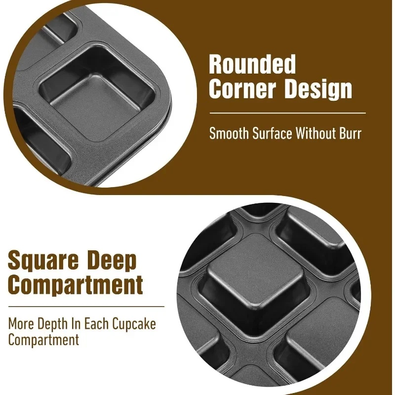 ถาดอบขนม 12 ช่อง ถาดอบขนมอเนกป - Muffin Tin Nonstick บทวิจารณ์และราคา