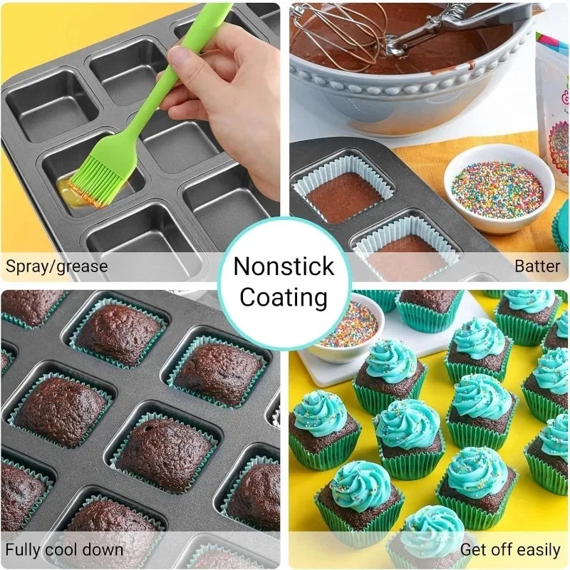 ถาดอบขนม 12 ช่อง ถาดอบขนมอเนกป - Muffin Tin Nonstick บทวิจารณ์และราคา