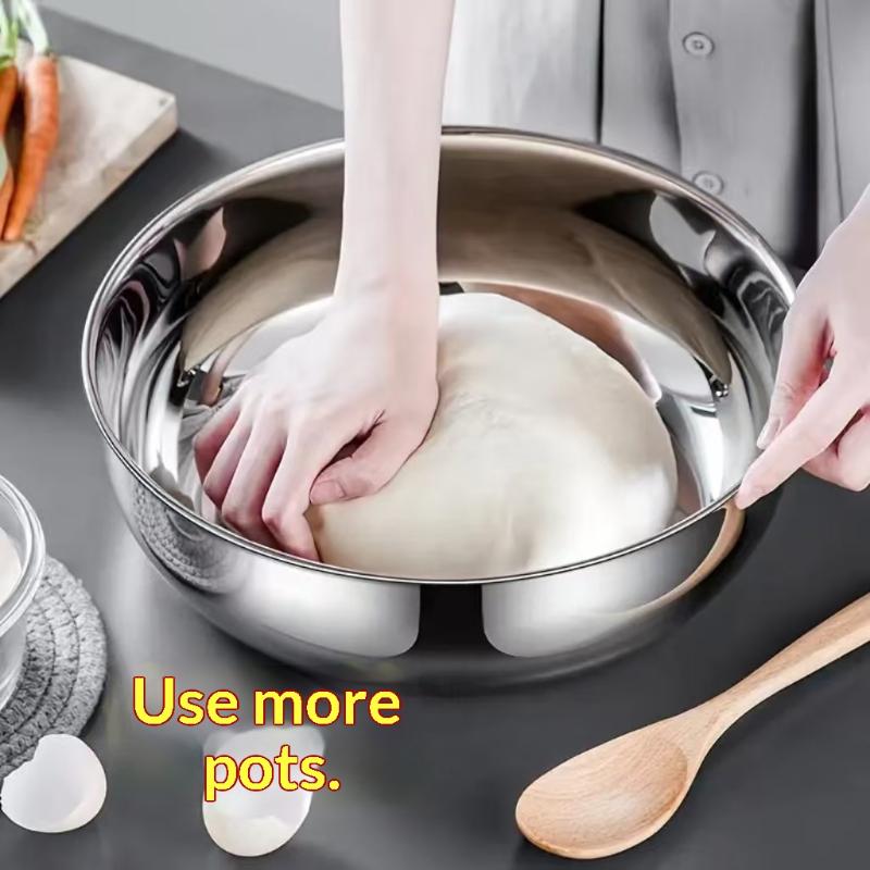 ชามผสมสแตนเลสแบบใหม่พร้อมฝาปิด - Kitchen Equipment For Baking บทวิจารณ์และราคา
