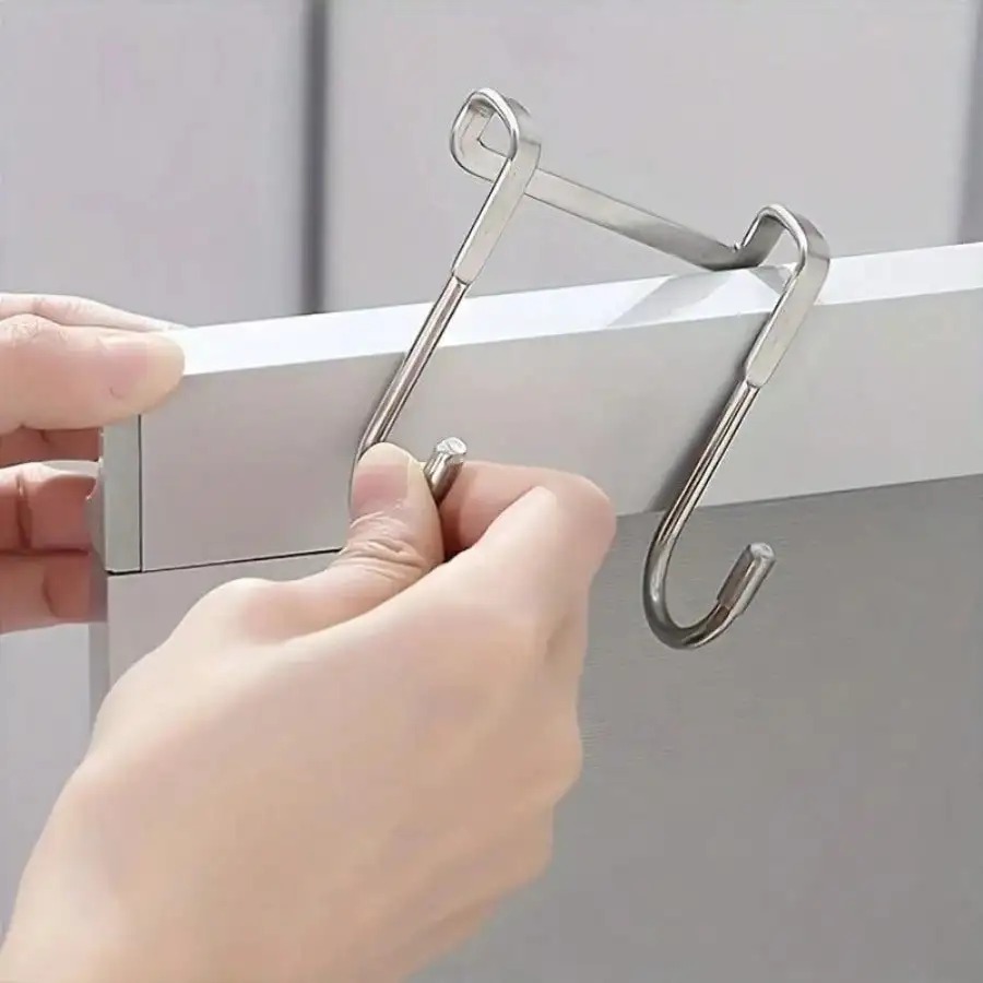 1/5 ชิ้น ตะขอสแตนเลสทรงตัว S ค - Kitchen Baking Organization บทวิจารณ์และราคา