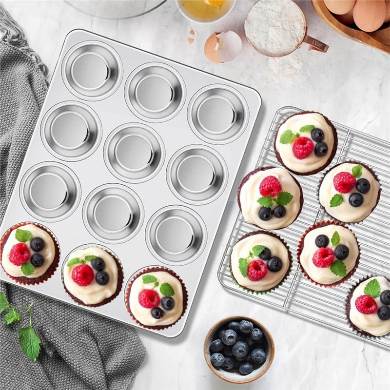 ถาดอบมัฟฟิน ABAE, ถาดอบคัพเค้ก - Muffin Tin Nonstick บทวิจารณ์และราคา