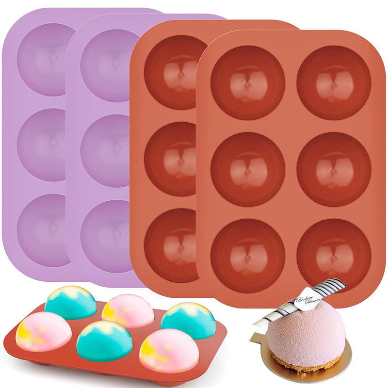 6 ฟันผุครึ่งวงกลมแม่พิมพ์ซิลิโ - Kitchen Baking Utensils บทวิจารณ์และราคา