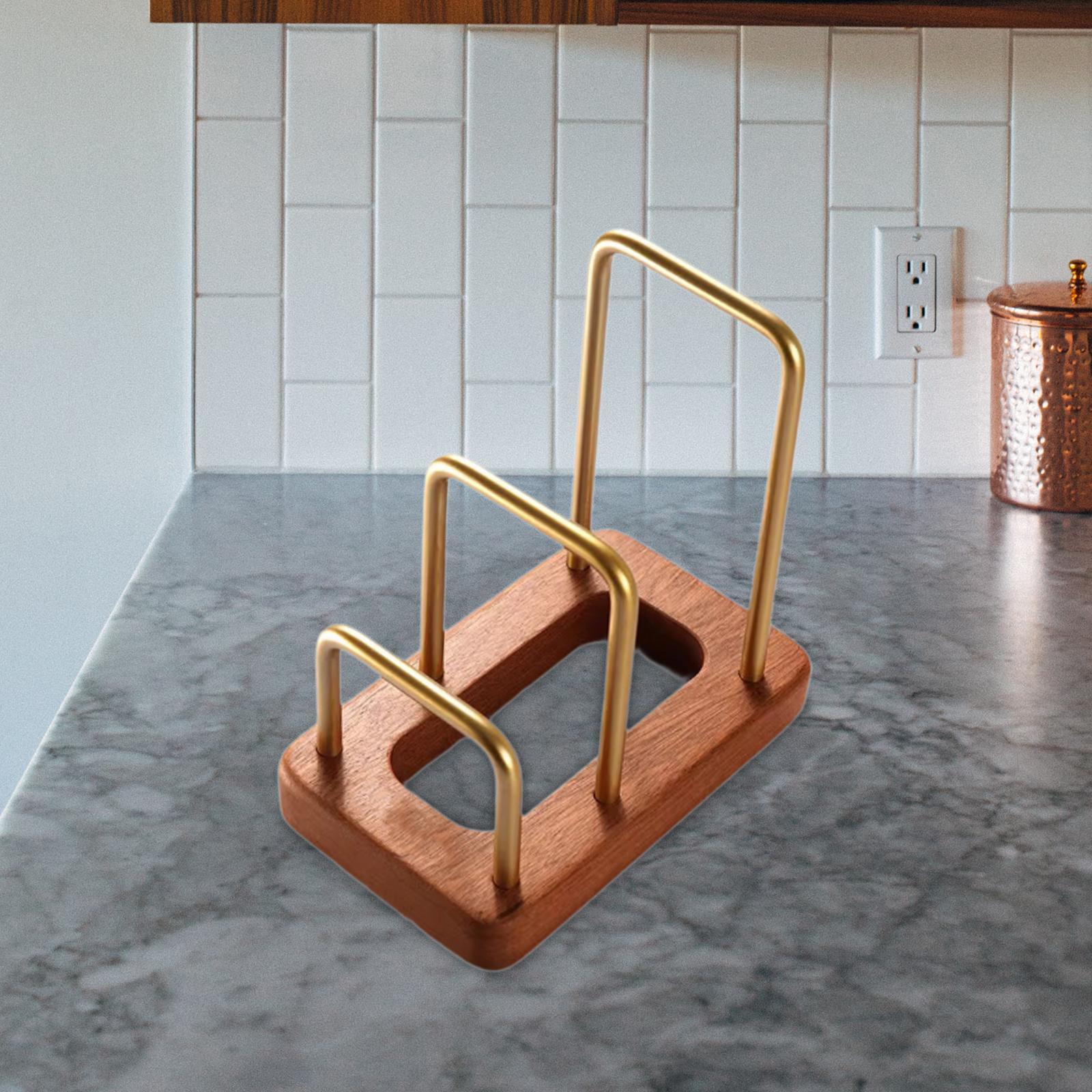 ชั้นวางเขียง ชั้นวางฝาหม้อ อุป - Kitchen Cabinet Baking Sheet Organizer บทวิจารณ์และราคา