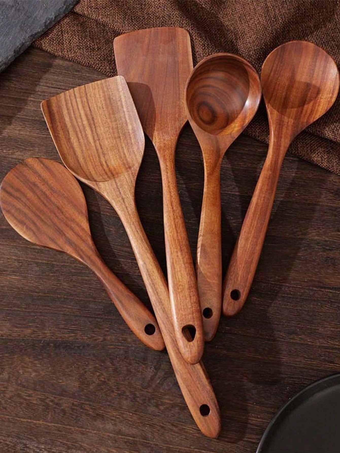 ชุดช้อนไม้ 5 ชิ้น อุปกรณ์ครัวไ - Kitchen Baking Utensils บทวิจารณ์และราคา