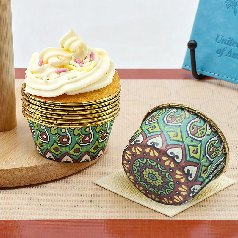 ถ้วยคัพเค้กสไตล์โบฮีเมียนพร้อม - Kitchen Baking Mat บทวิจารณ์และราคา